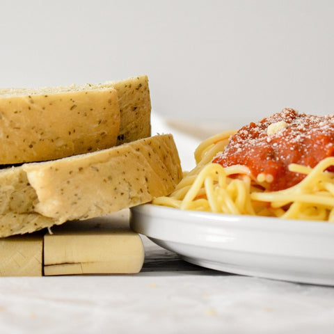 Italian Bread with Spaghetti