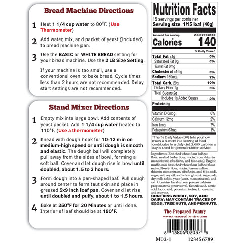 English Muffin Bread Machine Mix