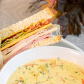 Soup & Ham and Cheese Sandwich