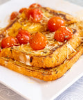 Tuscany Tomato Bread with Cheese and Tomato Toppings