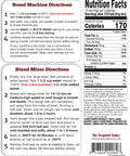 The Prepared Pantry Honey Whole Wheat Bread Machine Mix Back Label