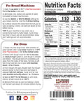 The Prepared Pantry Honey Potato Bread Mix Back Label