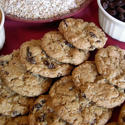 Rum Raisin Oat Cookies