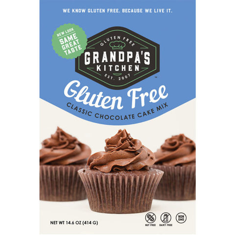 Grandpa's Kitchen Gluten Free Dairy Free Classic Chocolate Cake Mix 14.6 oz. (6748138078289)