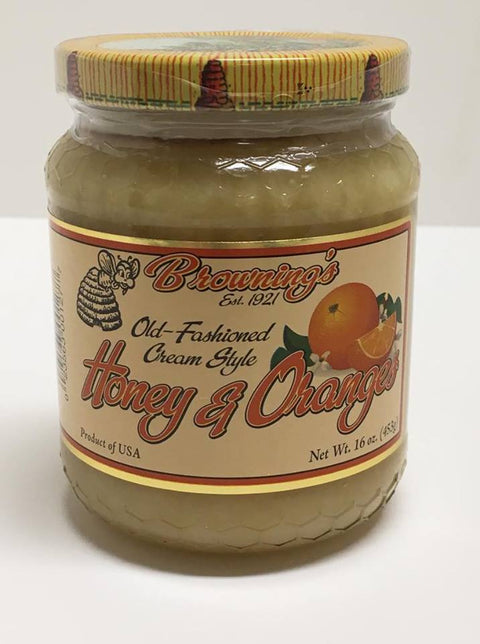 Browning's Old-Fashioned Cream Style Honey & Oranges 16 oz (6748137128017)