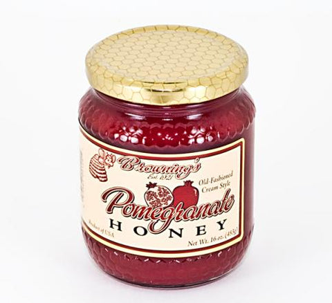 Browning's Old-Fashioned Cream Style Pomegranate Honey 16 oz (6748137422929)